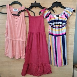 Three dresses bundled